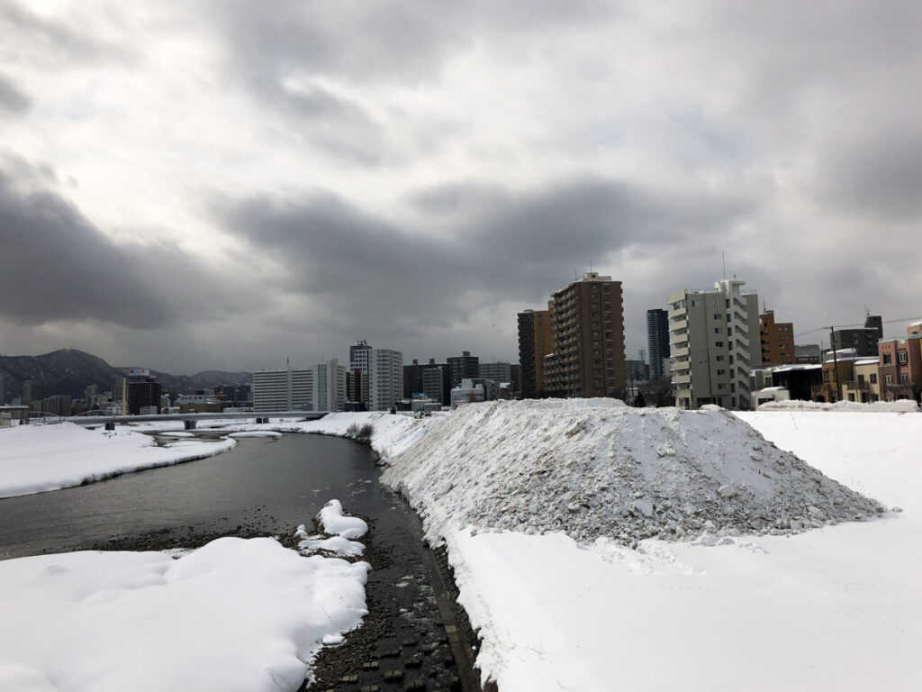 豊平川の大雪