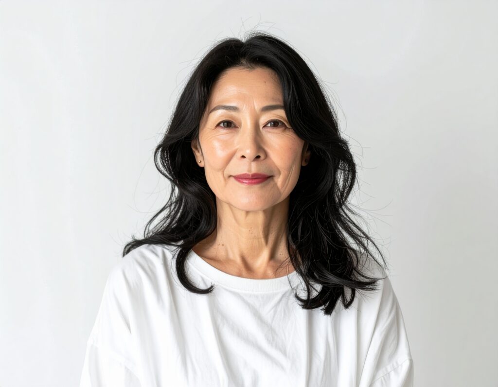 生成画像の女性