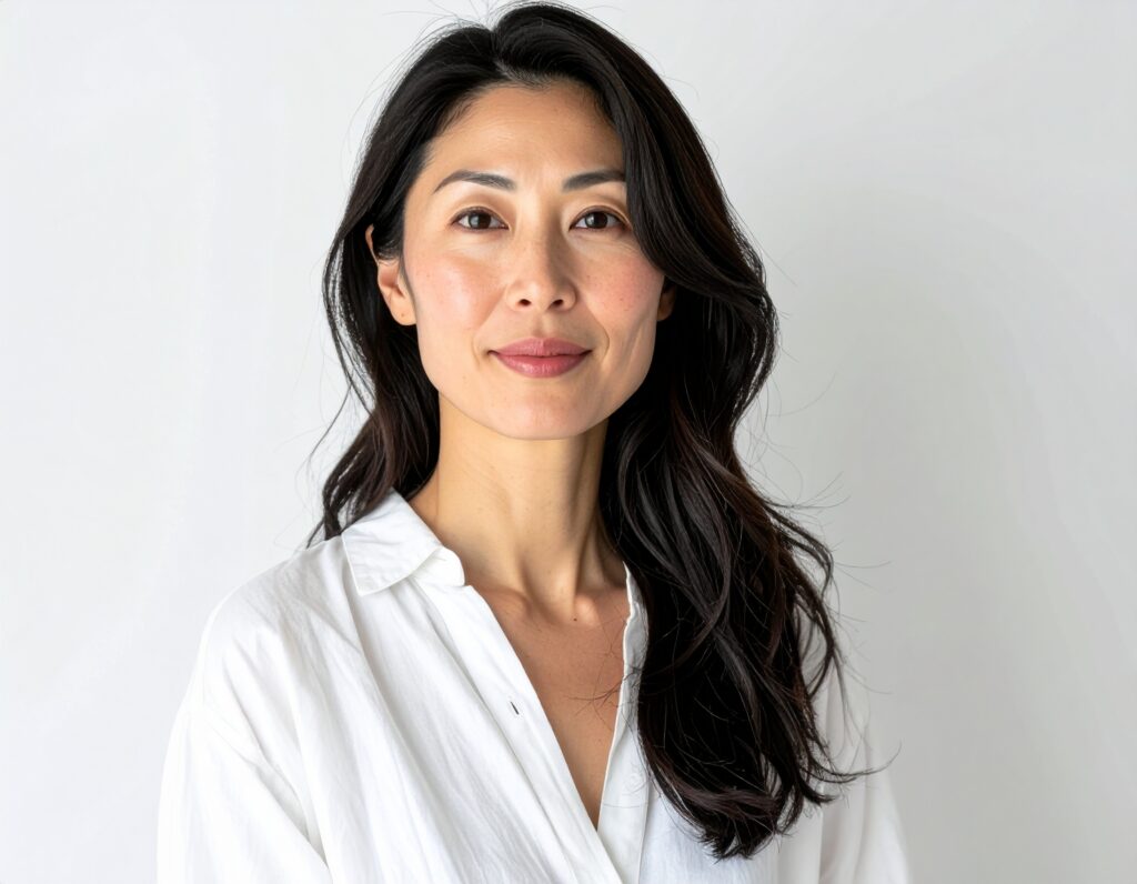 生成画像の女性