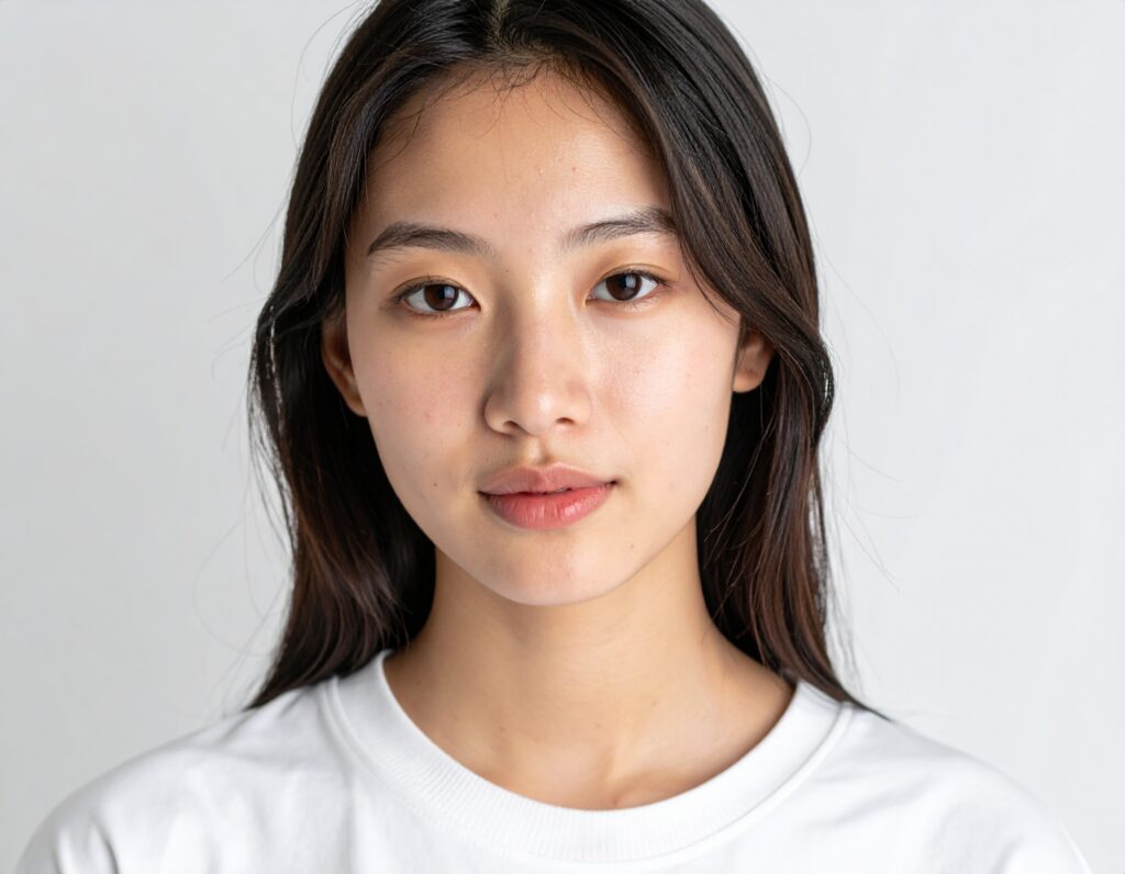 生成画像の女性